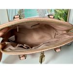 ALDO Pastel Pink Quilted Patent Faux Leather Satchel Bag Structured Purse OS Photo 6