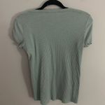 Jane and Delancey Mint Button Tee Photo 3