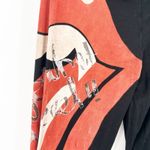 Buddhist Punk‎ Womens Vintage Y2K Tongue Lips Logo Rolling Stones Pants Size 3 Black Photo 6