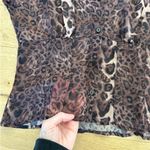 Lulus Lulu’s - Coveted Upgrade Leopard Print Sheer Short Sleeve Top in Brown & Black Photo 1