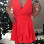Decree Neon Faux Wrap Sleeveless Romper Photo 0