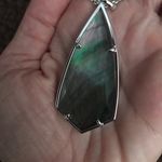 Kendra Scott  long silver pendant necklace Photo 4