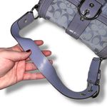 Coach  Soho Y2K 1990s Pleated Leather Soufflet Bag Flap Buckle Purple F15203 Photo 14