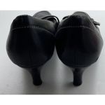 Ann Taylor Vintage Womens Black Kitten Heels w/Square Toes Buckle Stiched Sz 7 Photo 15