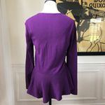 Lafayette 148 Purple Peplum Cardigan M Size M Photo 4