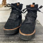 Coach Black City Hiker G1354 Platform Lace Up Suede Shearling Ankle Boots 10 Photo 2