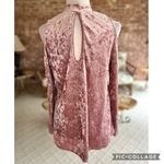 Lime n Chili Top Mauve Pink Velvet Cold Shoulder Cutout 6 Party Date Glam Chic Photo 8