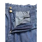 Iris High Waisted Paperbag Chambray Cuffed Mom Jeans Womens Size Medium Boho Photo 2