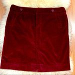 American Eagle  maroon velvet chino style skirt Photo 0