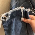 EXPRESS ✨ MID RISE RIPPED RAW HEM CROPPED JEAN LIGHT WASH SZ 8 LEGGINGS✨ Photo 8