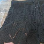 Crochet shorts hollow out knit summer beach cover up shorts Black Size XL Photo 1