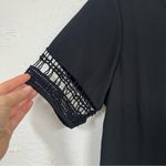 Lysse  Black Crochet Short Sleeve Blouse Womens M Swimsuit Coverup Beachy Top Photo 1