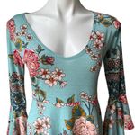 Angie NWT,  V- neckline Angel Long Sleeve  Waistband Dress, Sz M Photo 6