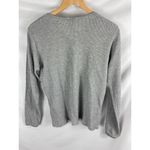 Lands' End Grey Waffle Knit Top Size Medium Photo 2