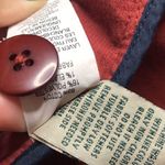 L.L. Bean ladies Corduroy button up fall chore coat Jacket size medium Red Photo 8