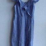 BP Nordstrom .  Preppy Striped Ruffle Dress M Photo 0