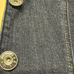 Bum Equipment  Mandarin Collar Stretch Denim Button Up Blue Jean Jacket Cotton M Photo 7