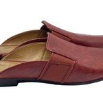 Frye Women's Terri Gore Red Clay Leather Mules Size 6 Autumn Chic Almond Toe Photo 0