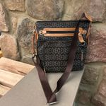 Giani Bernini  Chic Black and Tan Patterned Crossbody Bag like new!!!! Photo 3