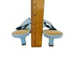 Splendid  Women's Hannah Kitten Heel Sandals Light Denim Blue Fabric‎ 8.5 M NWB Photo 4
