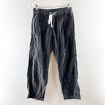 Aerie  Corduroy Pull On Drawstring Baggy Wide Leg Pants Gray Small Photo 3