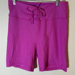 Victoria's Secret  Essential High-Rise Lace-Up Biker Shorts Size Large Photo 0