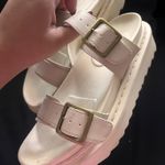 Ava & Ever White cream coastal summer buckle platform sandals Photo 1