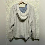 This & More Women's Sweater w/Hood,White,Grey Lining,Great Condition Gray Size L Photo 3