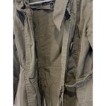 Last Kiss  Olive Green Cotton Blend Belted Military Style Jacket - Small Photo 1
