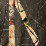 Cream Satin Bag Scarf Black Photo 0