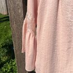 Crave fame by Almost Famous Pink Long Sleeve Blouse Women’s Size Medium Photo 2