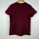 FIGS  Casma Three-Pocket Scrub Top Size Small Burgundy PO 1619 FW1100 Photo 1
