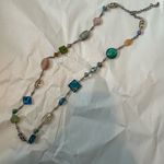 Premier Designs  Blue and Green Beaded‎ Necklace Vibrant Jewelry Photo 0
