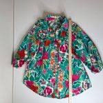 Umgee  Womens Floral Button Down Shirt Size‎ Small Colorful Tropical Vacation Photo 7