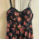 Band of Gypsies jumpsuit corset top pockets rose print Medium Photo 1