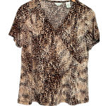 Laura Ashley  Petite Medium Animal Print Shirt Photo 0
