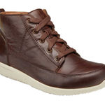 Vionic Shawna Brown Leather High Top Sneaker Bootie Size 5 NEW $150 Photo 0