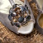 Gianni Bini Women’s Gold  T-strap sandals gem embellished heels pumps platforms 8 Photo 8