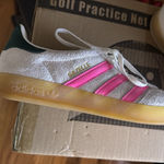 Adidas   Wmns Gazelle Indoor 'Off White Lucid Pink' Photo 3