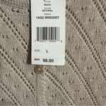 Marisa Christina Tan Cardigan with Textured Knit V Photo 4