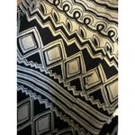 Rafaella Vintage Women 6 Linen Cotton Black Beige Geometric Print Blazer Pockets Photo 9