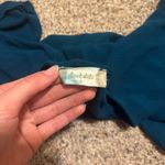 Altar'd State Teal Flowy Cropped T-shirt Photo 2