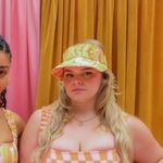 Dazey LA  Reversible Orange & Yellow Print Adjustable Visor Photo 1