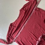 We The Free  by Free People Red Long Sleeve Tee | Scoop Neck Soft Knit Top | Size Photo 4