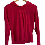 Puma  Red Long Sleeve Athleisure Athletic Hoodie Top Photo 0