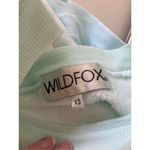 Wildfox  Monday Cry Eat Sleep Graphic  Sweatshirt Womens Size XS Green Photo 1