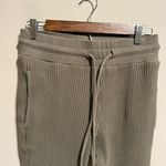 The Range High Waist Knit Joggers in Utility Green Ribbed Photo 3