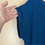 Lou & grey Teal Blue Linen Slab Knit Side Slit Maxi Dress Large Beach Lagenlook Photo 5