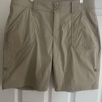Eddie Bauer Women’s  Roll Tab Convertible  Shorts - Tan size 12 Photo 0