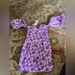 Oh Polly NWT:  Purple Floral Off-Shoulder Dress Photo 10